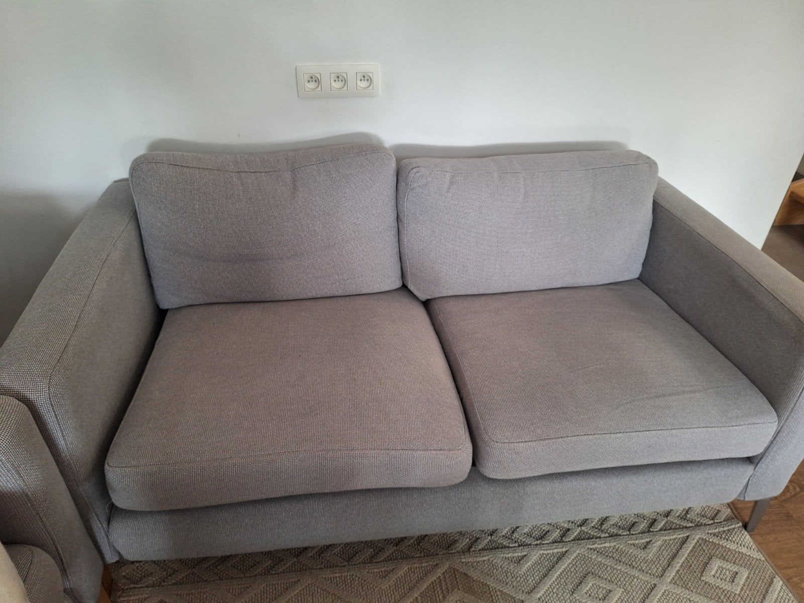 2 fauteuils + pouf ikea *karlstad *