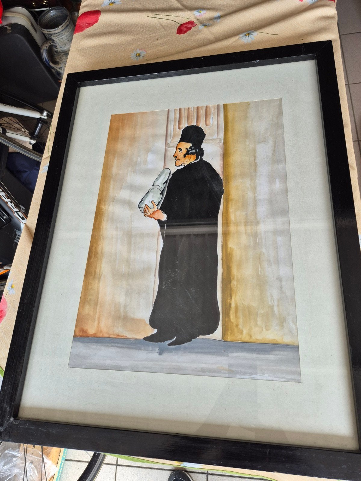 Aquarelle, Enlèvement ou Envoi, Encadré