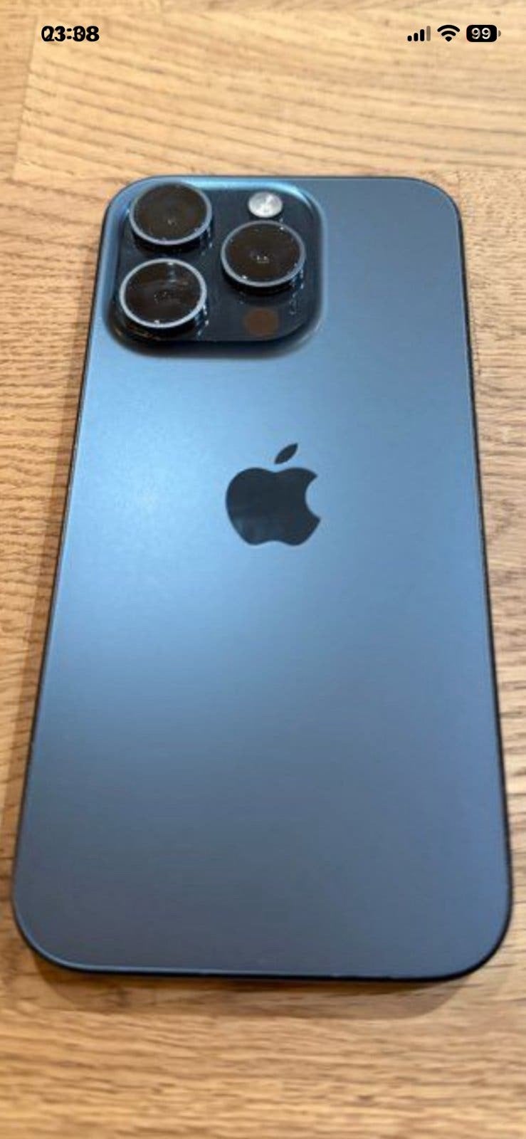 A vendre iPhone 15 Pro Max 256 Go – Bleu Titanium comme neuf, Télécoms, 256 GB, 83 %, IPhone 15, Comme neuf