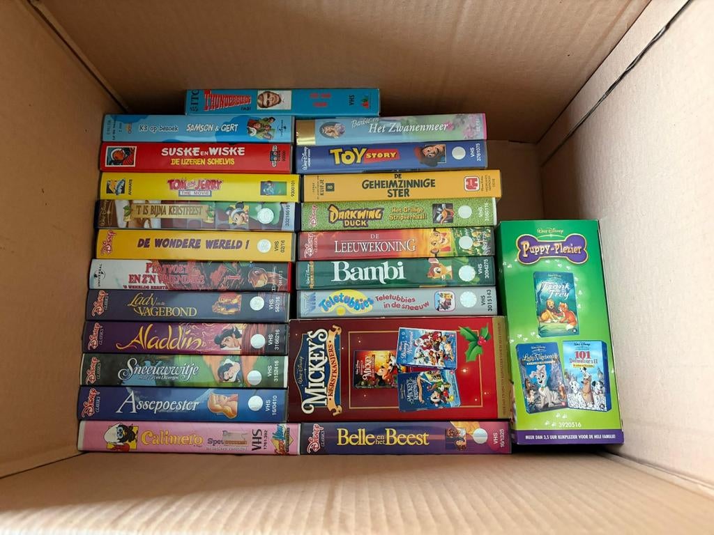 Disney vhs., Ophalen