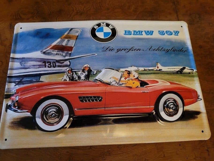 Plaque publicitaire BMW, Enlèvement ou Envoi, Comme neuf, Panneau publicitaire