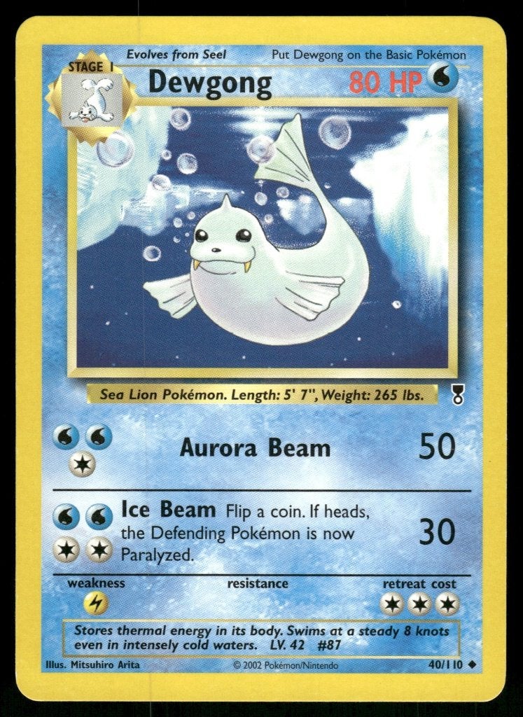 Dewgong 40/110 - Legendary Collection (EX), Envoi, Utilisé