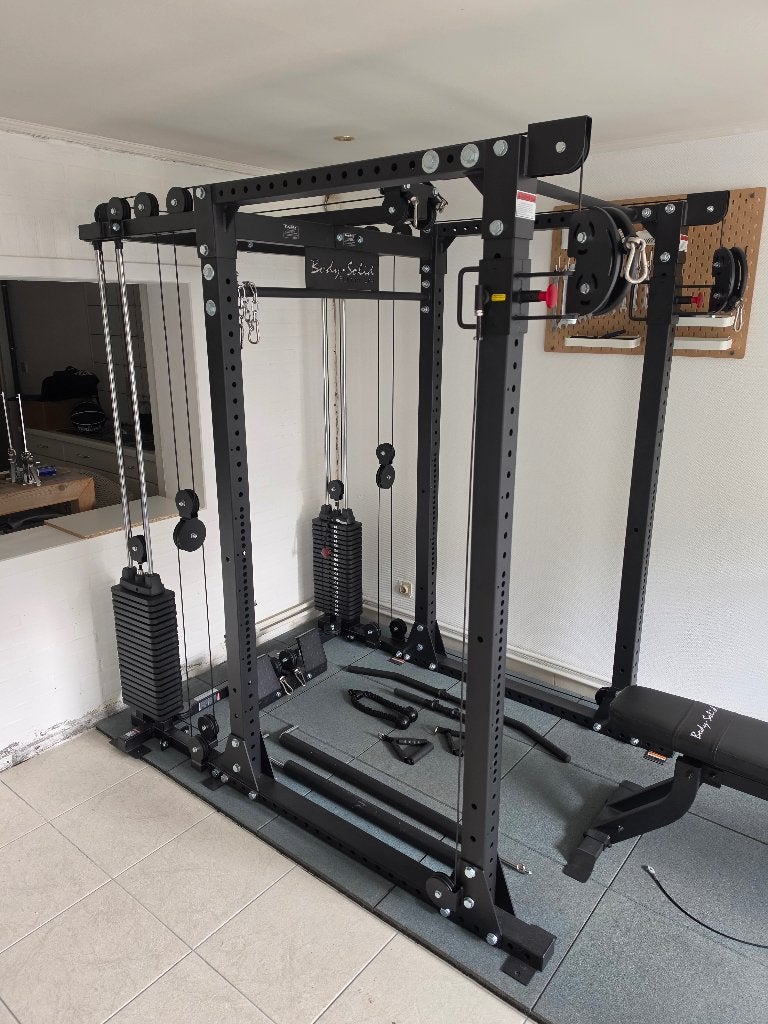 Body-Solid Power Rack, Cable systeem, Bench, Sport en Fitness, Ophalen, Zo goed als nieuw, Benen, Overige typen