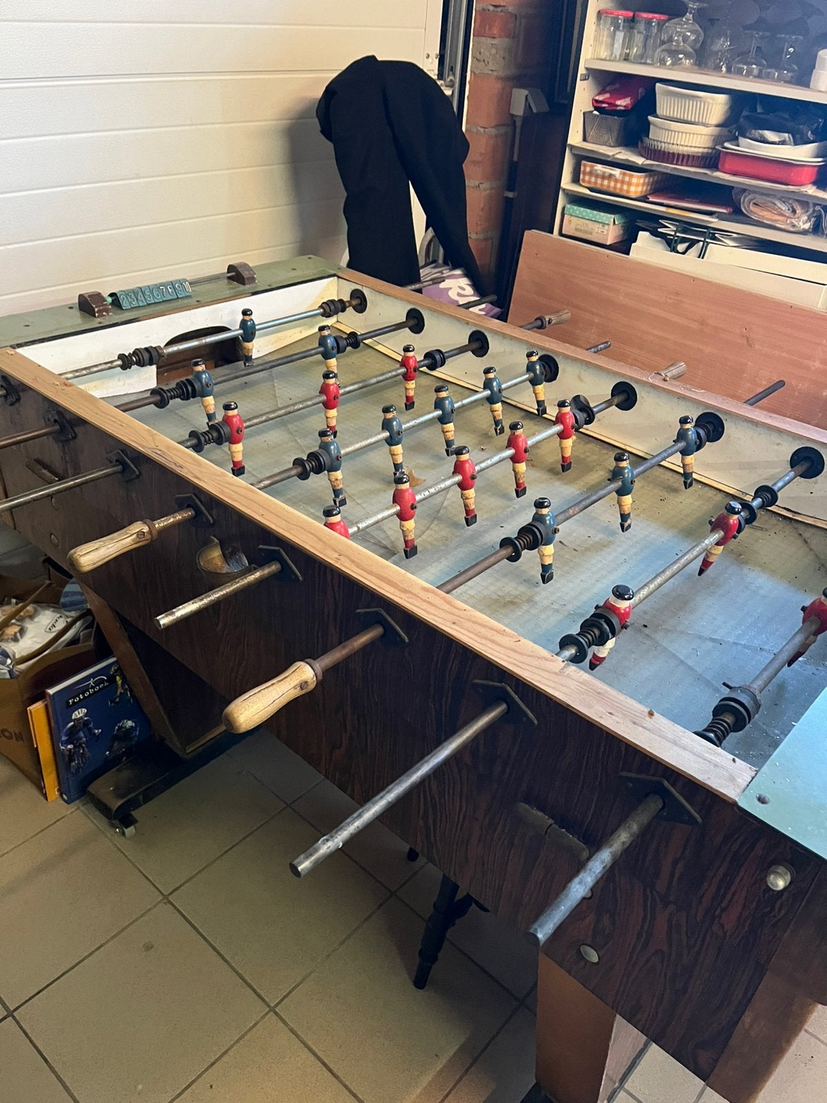 Café voetbaltafel jaren 70 !, Enlèvement, Utilisé