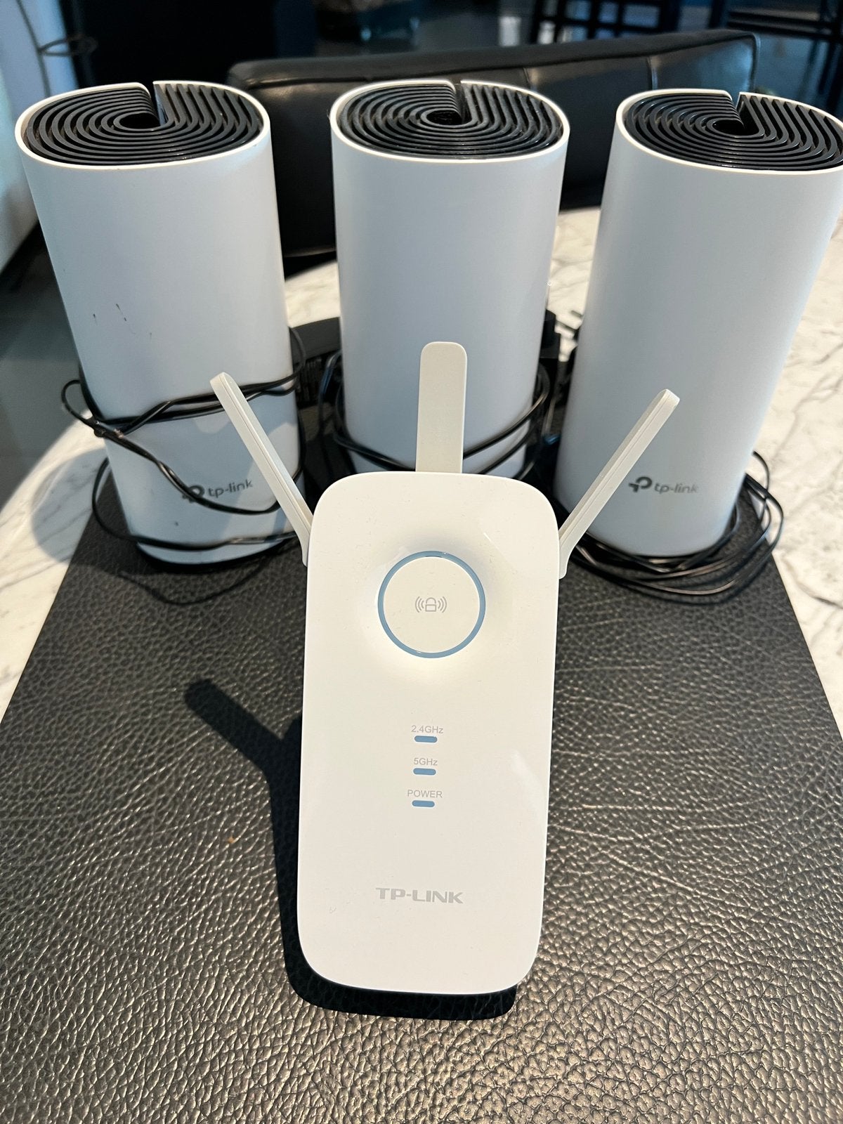 3 TP-link Deco M4 mesh-units & TP-link RE450 extender, Ophalen, Zo goed als nieuw