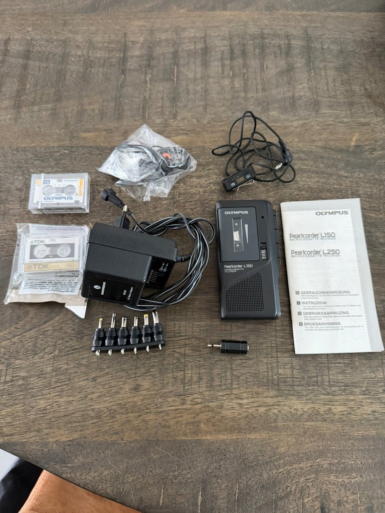 Mini recorder Olympus L150, Audio, Tv en Foto, Ophalen of Verzenden, Bandrecorder, Met banden