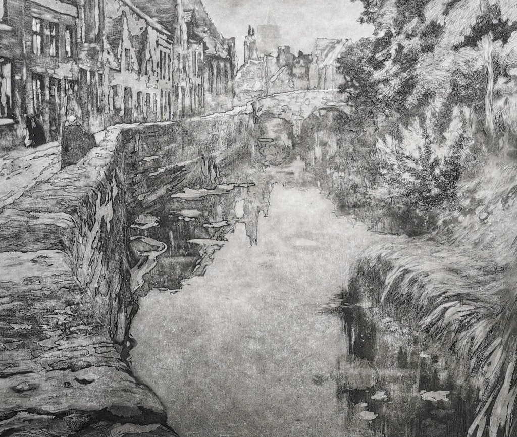 Baertsoen, 1800 - 1899, Ets, 67 cm, Ophalen of Verzenden