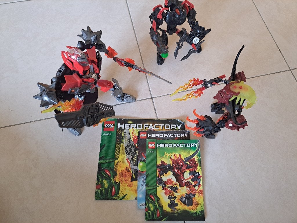 Lego Herofactory - 44000, 44001, 6222, Gebruikt, Overige thema's, Lego, Inclusief instructies