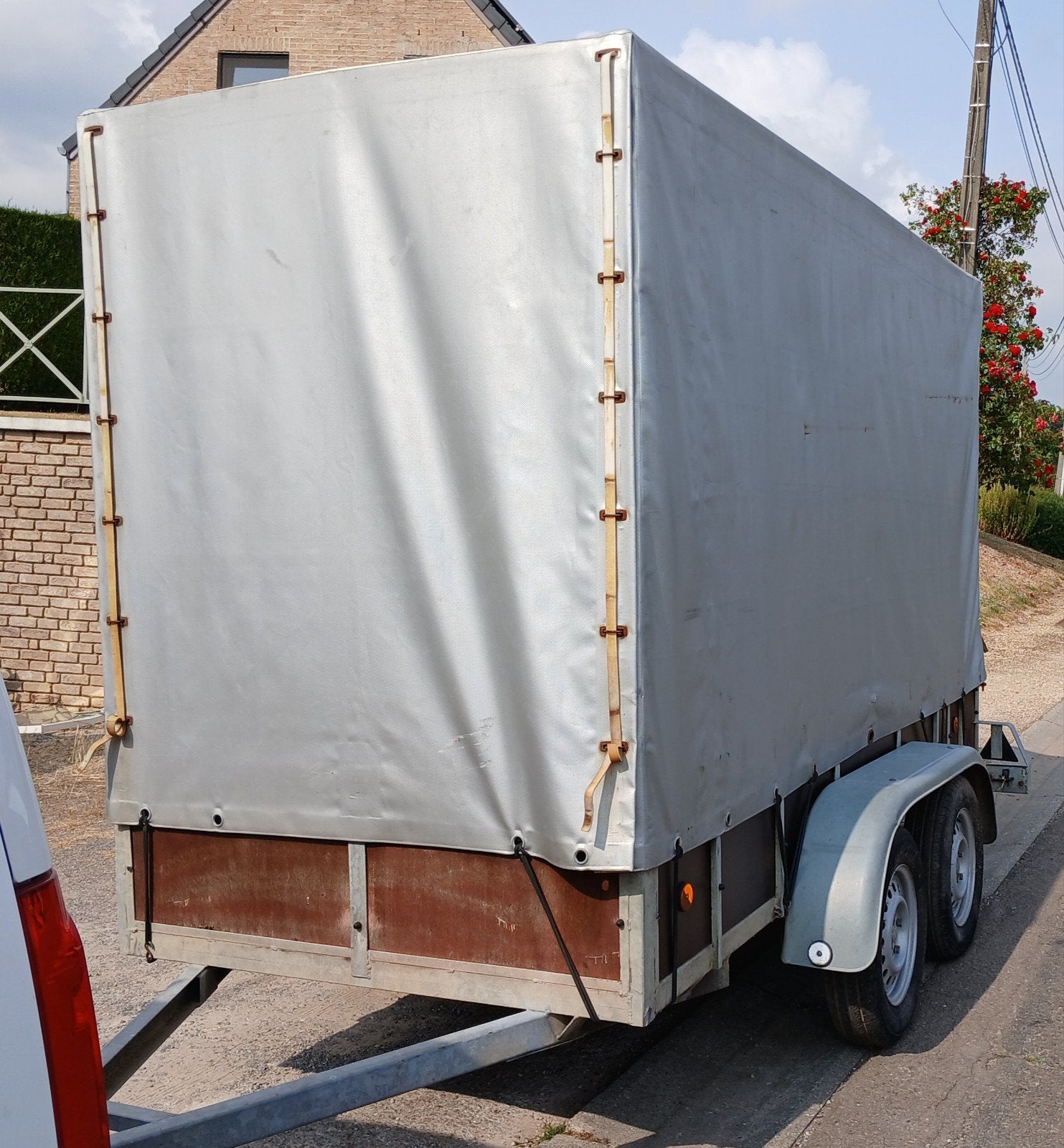 Vends remorque Bâché 3,00M x 1,25M x 1,80M intérieur.., Autos : Divers, Remorques, Enlèvement, Utilisé