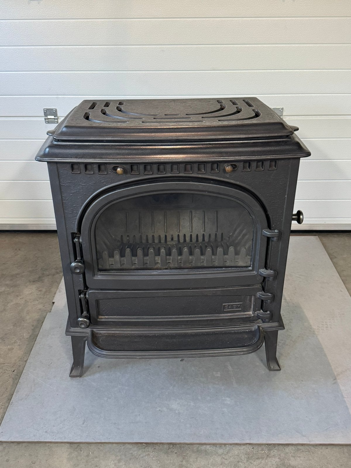 Houtkachel kolenkachel Saey 14kw, Huis en Inrichting, Kachels, Ophalen, Gebruikt, Houtkachel