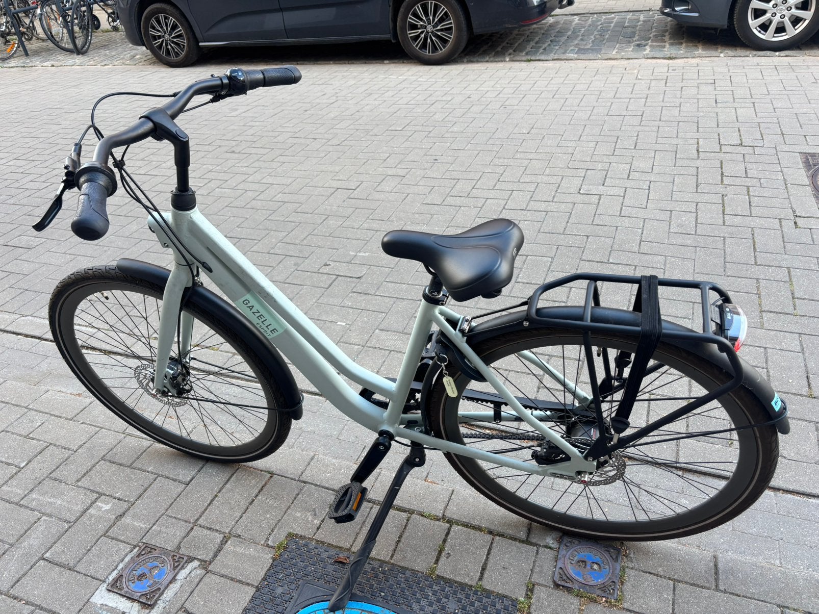 Gazelle Esprit Belt L46 – Light Olive – Zo goed als nieuw, Vitesses, Moins de 47 cm, Comme neuf, Enlèvement