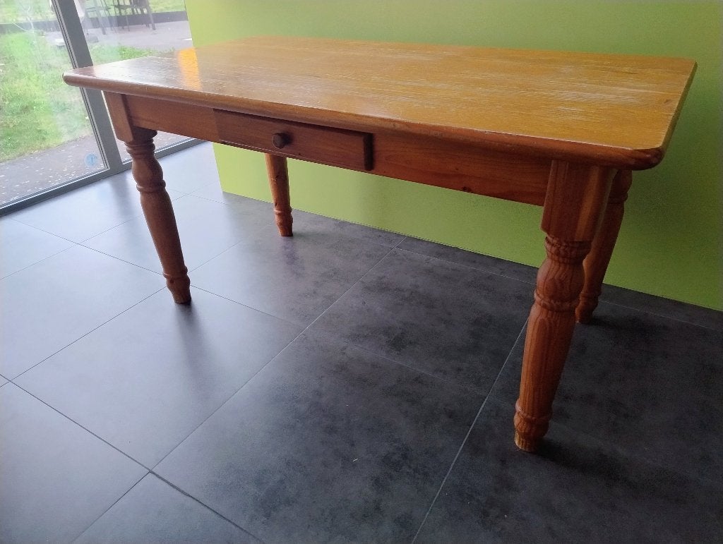 keukentafel 80x140, 100 à 150 cm, Cinq personnes ou plus, Enlèvement, Utilisé