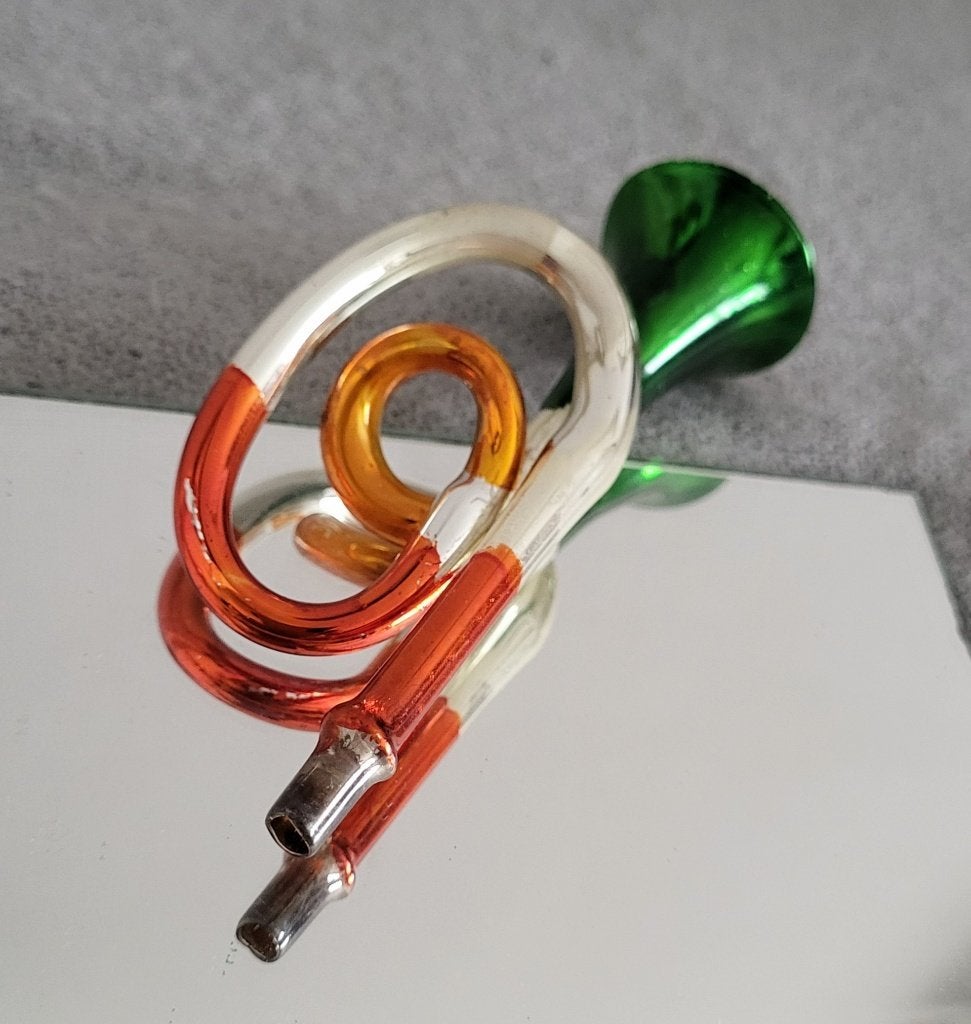 Vintage kersthanger 'trompet', Ophalen of Verzenden, Gebruikt