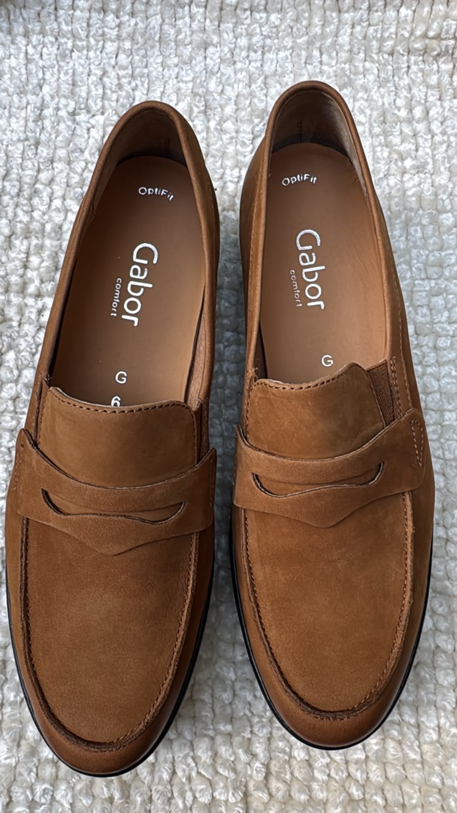 Gabor Comfort / OptiFit mocassins/instappers in cognac/bruin, Kleding | Heren, Schoenen, Bruin, Verzenden, Nieuw, Espadrilles of Moccasins