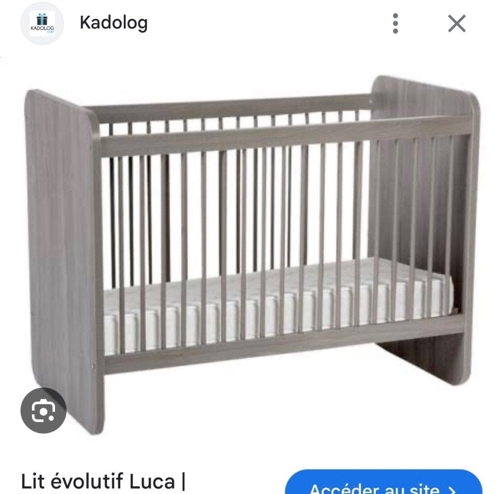 Lit évolutif, Matelas, Enlèvement, 140 à 160 cm, 85 à 100 cm