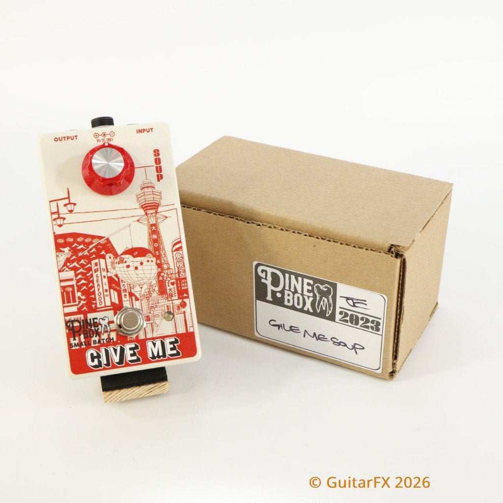 Pine-Box Custom Effects Give Me Soup Overdrive, Enlèvement ou Envoi, Utilisé, Volume