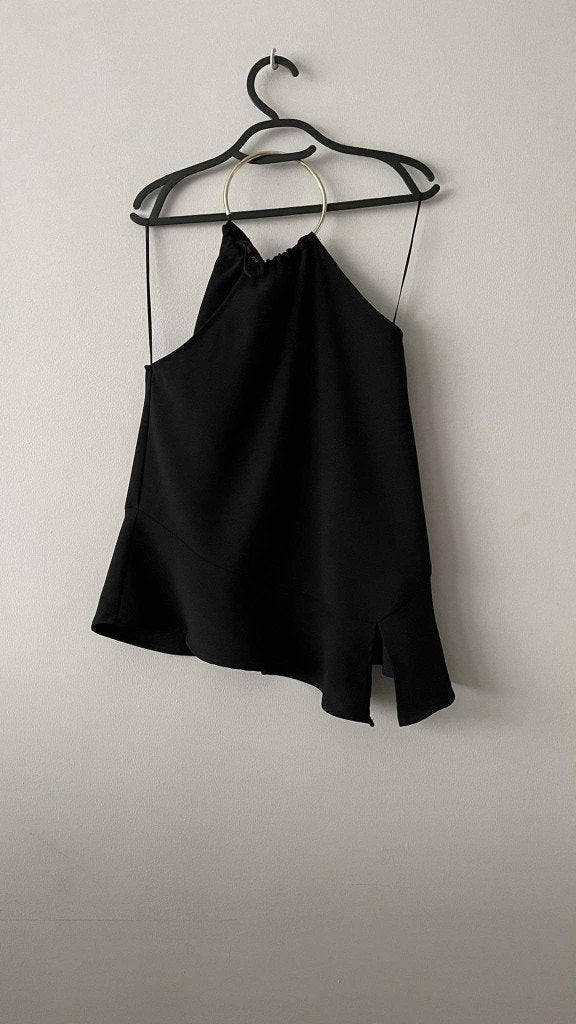 ZARA zwarte XS top met halsketting, Kleding | Dames, Topjes, Ophalen of Verzenden, Zo goed als nieuw, Zonder mouw, Maat 34 (XS) of kleiner