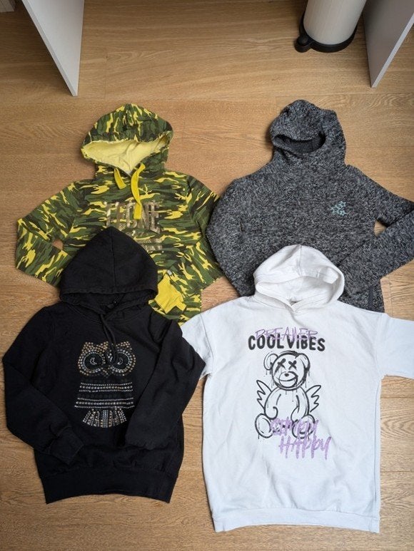 sweatshirts à capuche fille - taille 152 (12 ans), Enlèvement, Utilisé, Fille