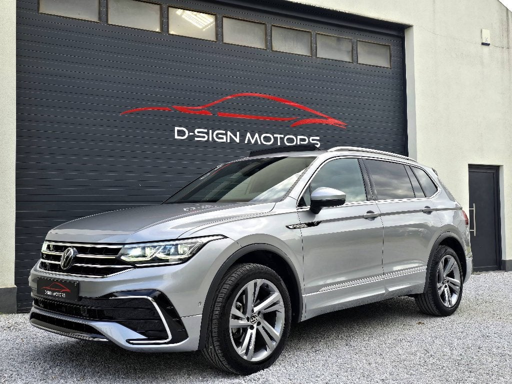 VOLKSWAGEN TIGUAN ALLSPACE 1.5 TSI R-LINE 7 PL 2021 62.074km, Autos, Cuir, Argent ou Gris, Achat, Entreprise