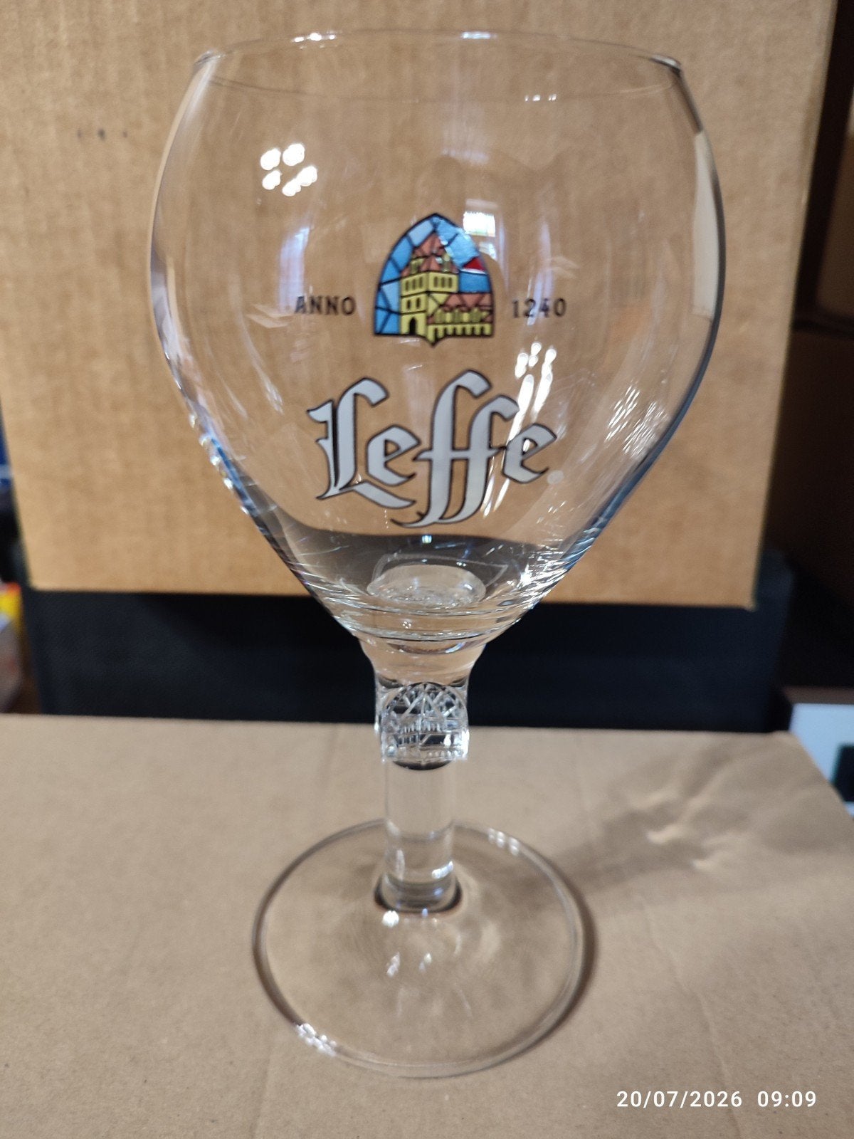 6 verres Leffe 33 cl ., Enlèvement, Comme neuf, Verre ou Verres, Leffe