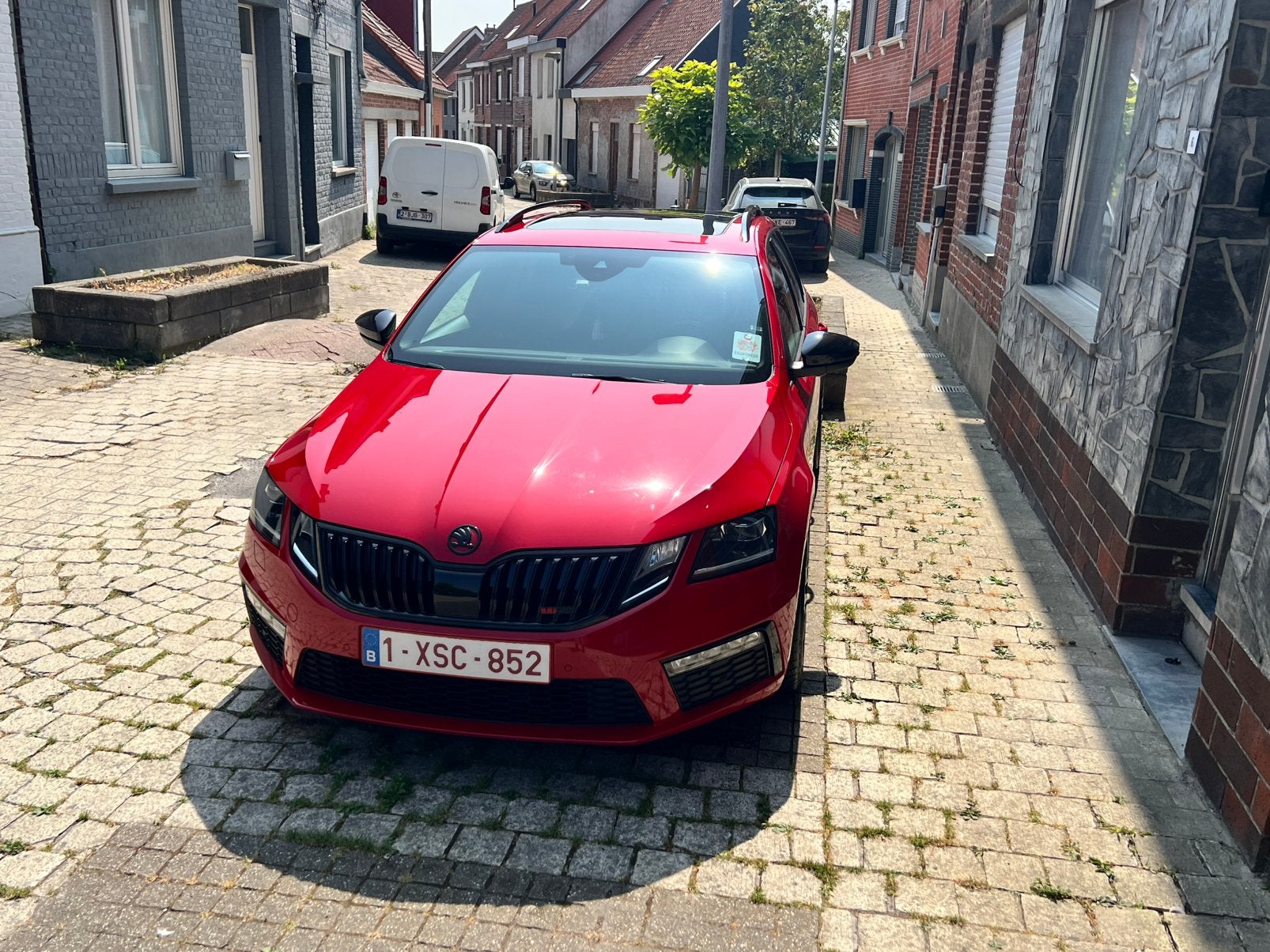Škoda Octavia Combi RS245 DSG | 320 PK, Rouge, Cuir et Alcantara, Euro 6, Noir