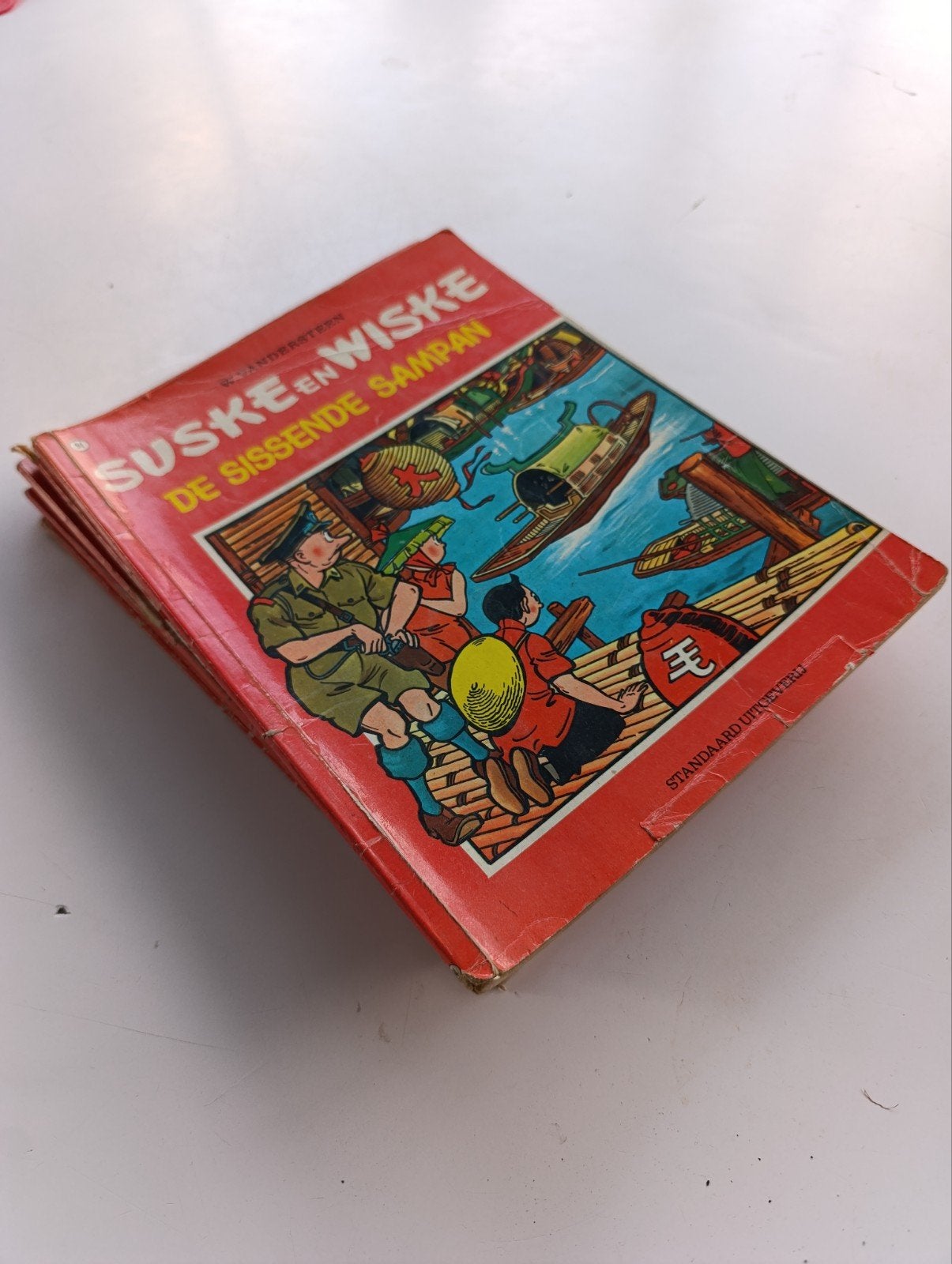 8 oude Suske en Wiske strips (jaren 70), Boeken, Meerdere stripboeken, Ophalen, Gelezen, Willy Vandersteen