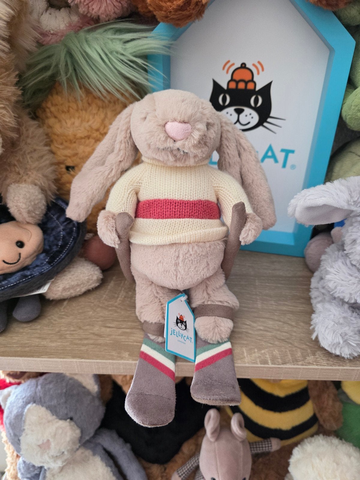 jellycat bunny op ski's, Ophalen of Verzenden