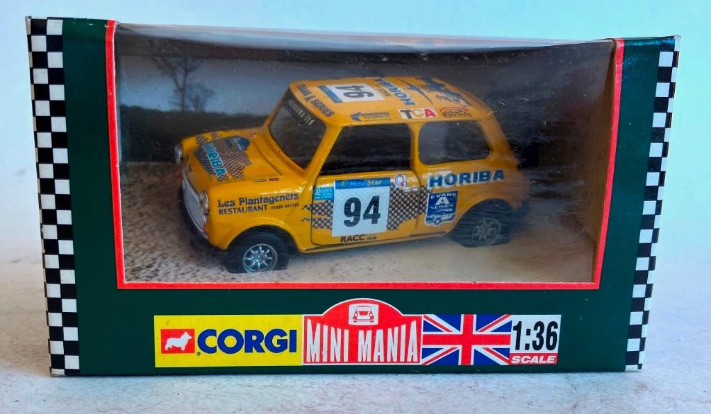 Mini Mania 1998 Rallye Cataluya Horiba Mini Corgi # 04425., Ophalen of Verzenden, Zo goed als nieuw, Auto