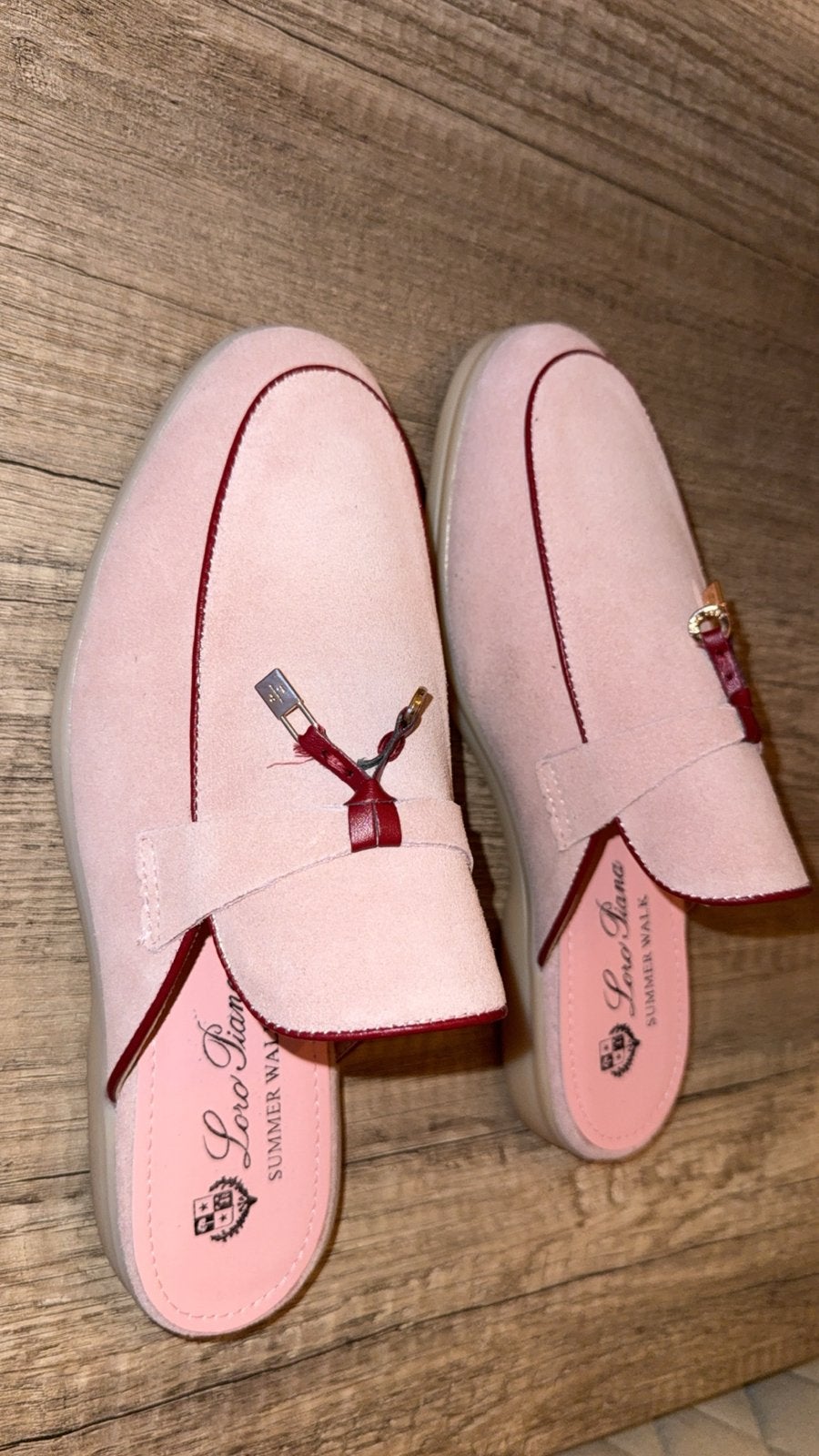 Loro Piana Summer Charms Walk Mule, Enlèvement ou Envoi, Neuf, Rose, Sabots