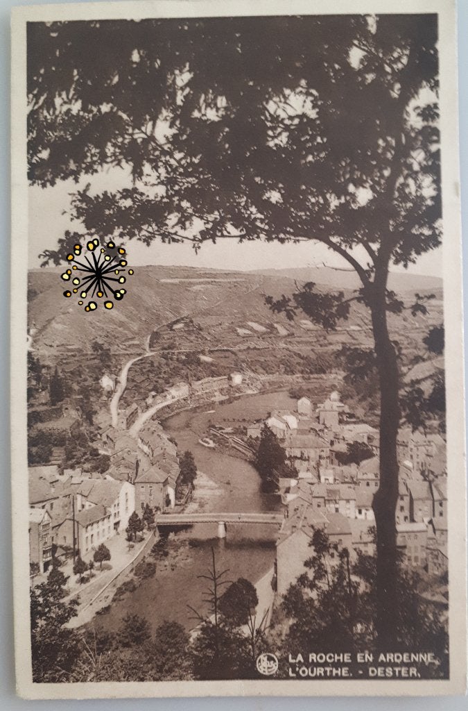 Oude Postkaart LAROCHE L'Ourthe Dester Ref.E58, Ophalen of Verzenden, 1920 tot 1940, Ongelopen, Luxemburg