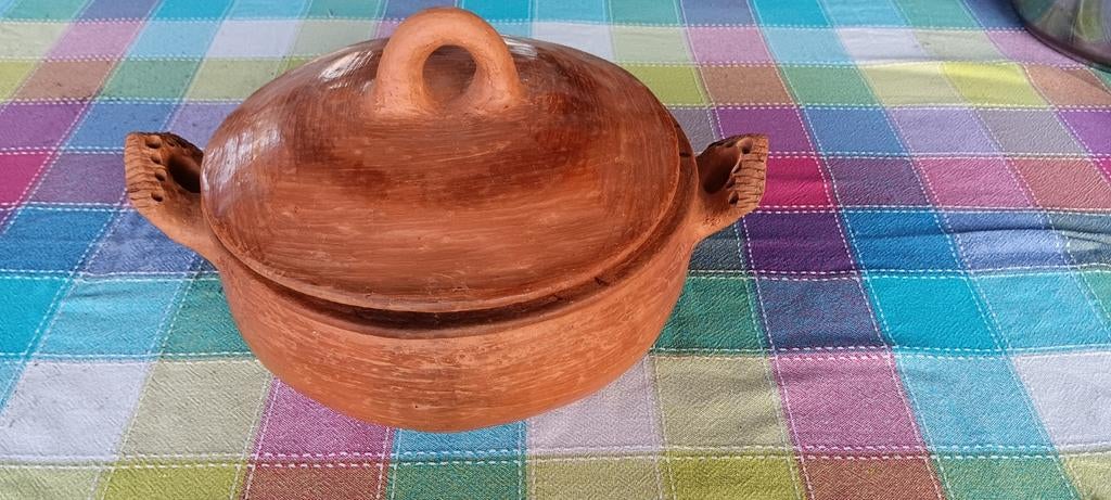 Terracotta ovenschotel, Huis en Inrichting, Ophalen, Gebruikt, Overige materialen, Overige typen