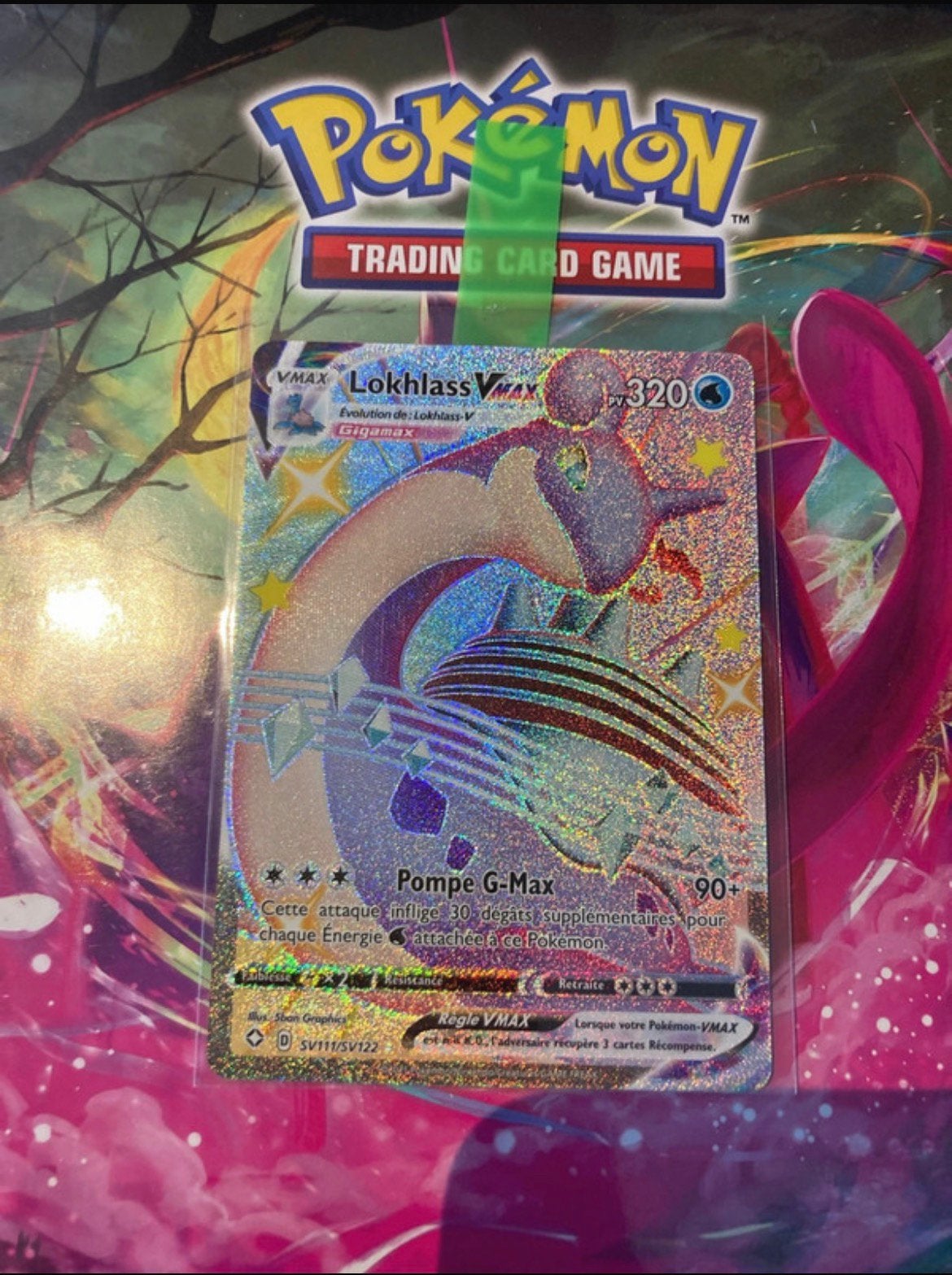 Carte Pokémon Lokhlass Vmax 111/122, Enlèvement, Comme neuf