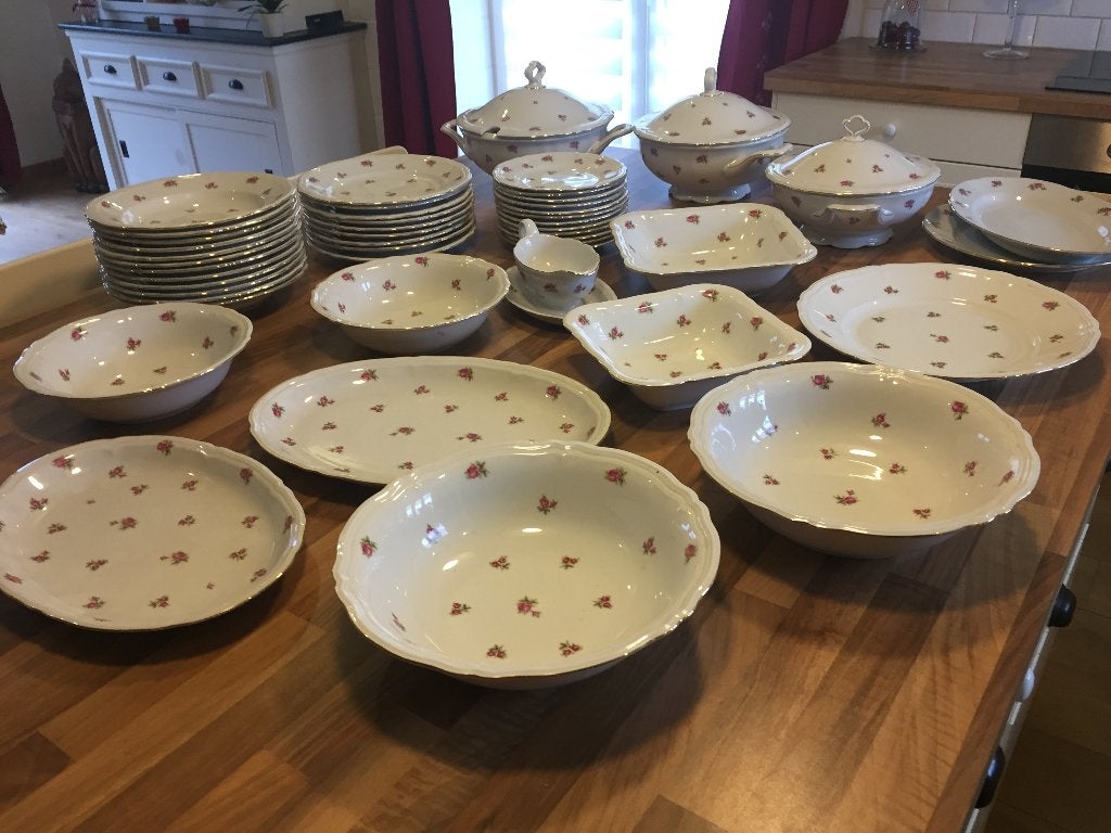 Service en porcelaine, Enlèvement, Comme neuf, Porcelaine, Service complet