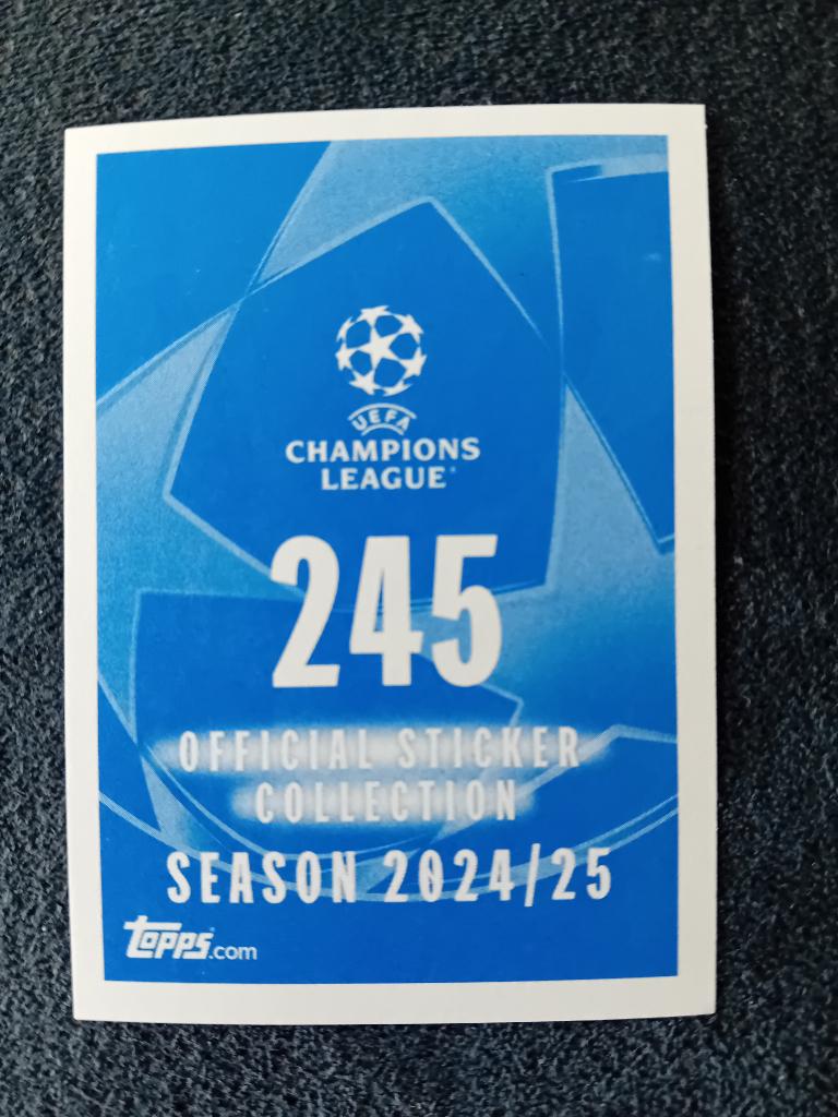 Sticker Topps 24/25 nr 245, Verzamelen, Stickers, Ophalen of Verzenden, Nieuw, Sport