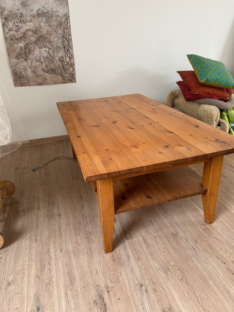 SALONTAFEL 1.5M X 0.8 M, Huis en Inrichting, Tafels | Salontafels, Ophalen, Gebruikt, Grenenhout