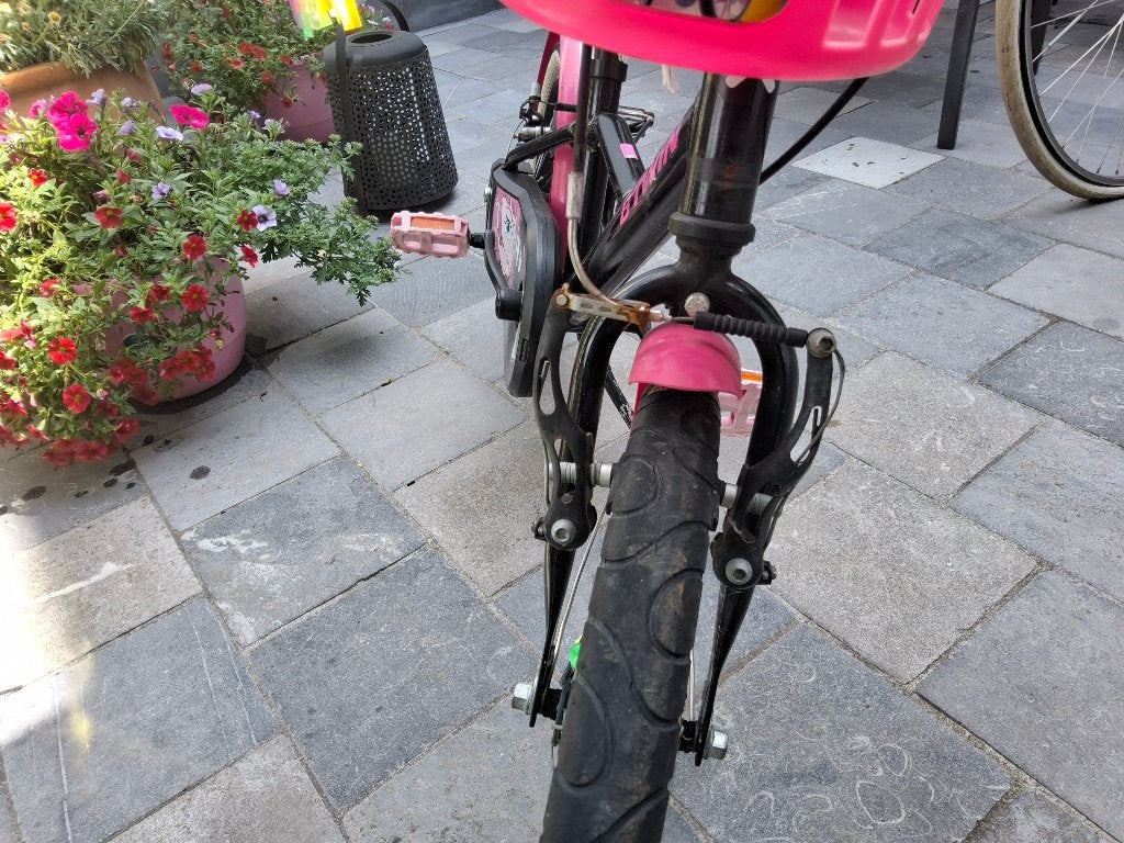 Kinderfiets, Ophalen, Zijwieltjes, Velgrem, B'twin