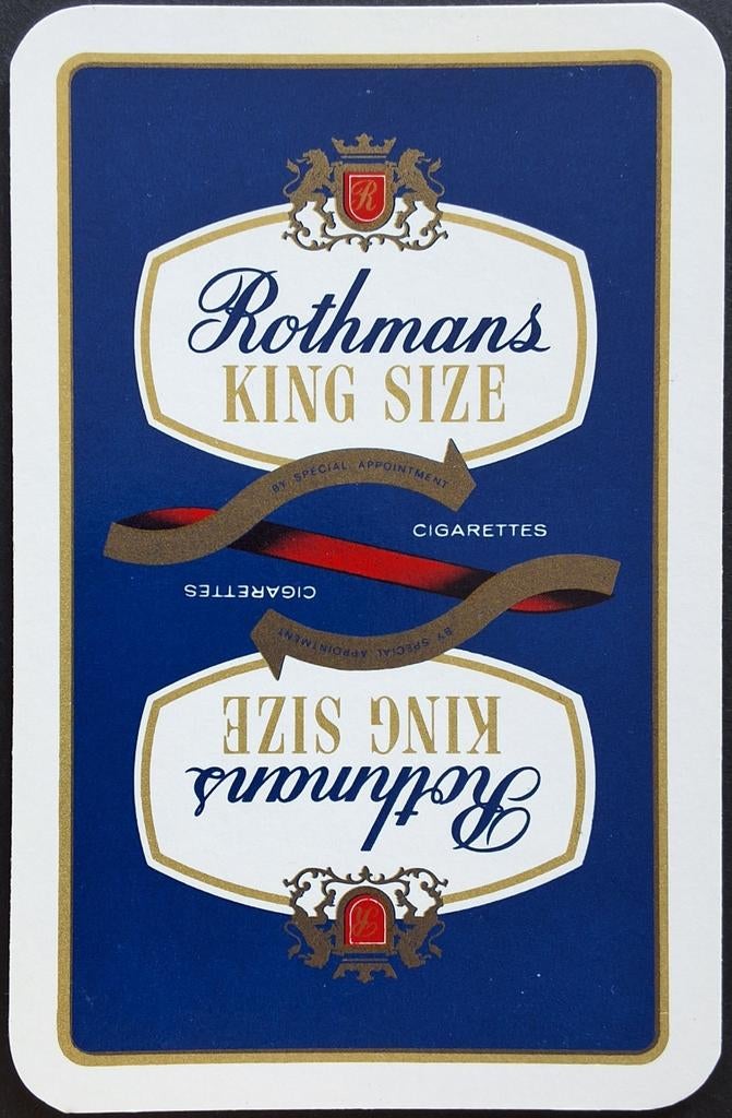 1 Speelkaart  Rothmans, Verzamelen, Ophalen of Verzenden