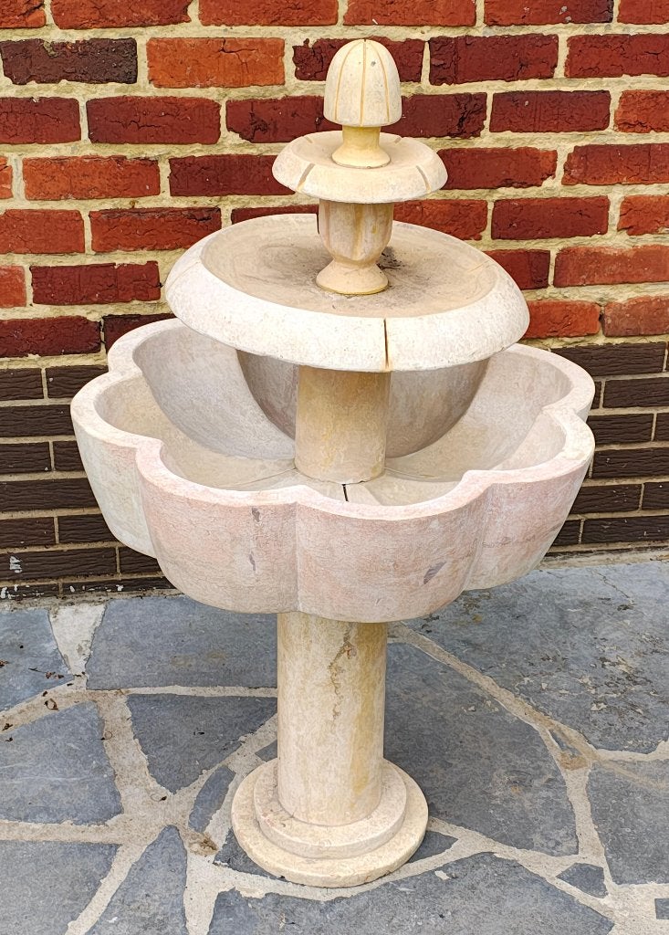 Fontaine marocaine en marbre, Enlèvement, Comme neuf, Pierre, Fontaine