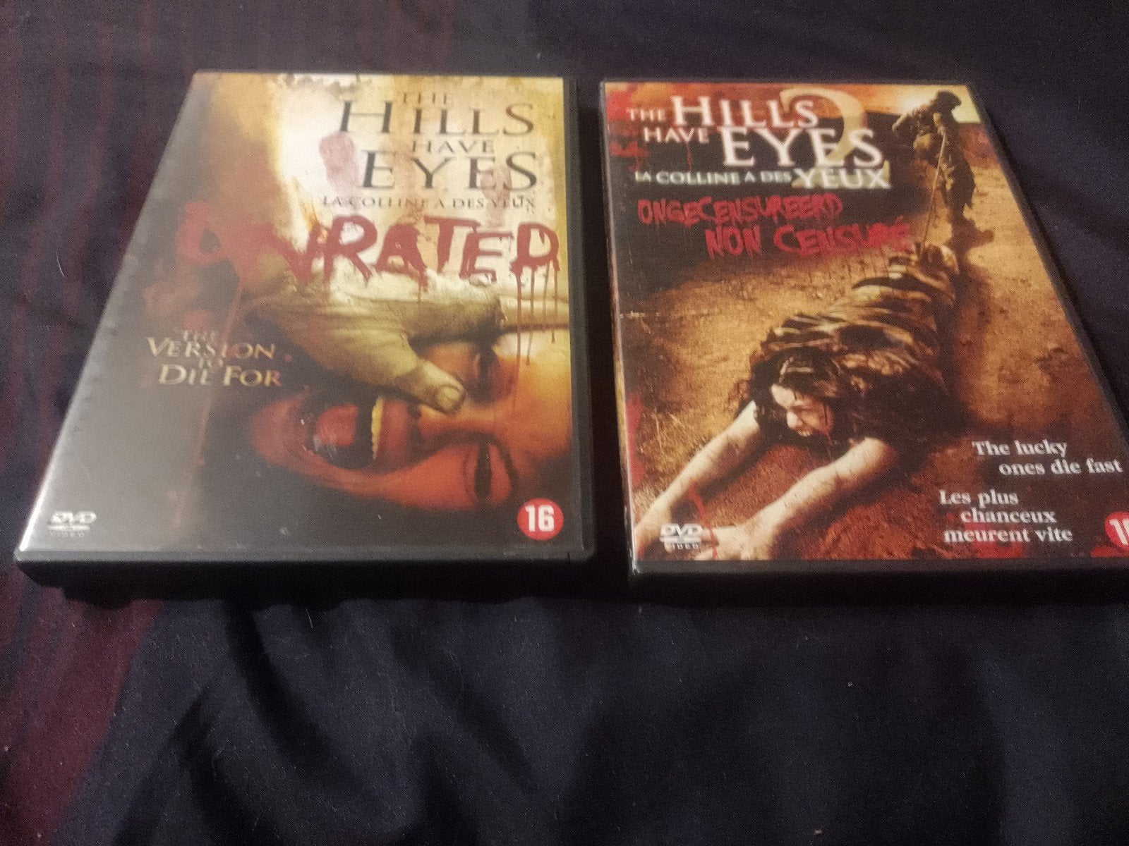Te koop op dvd The hill has eyes, Cd's en Dvd's, Inclusief doosje, Nederlands, Overige genres, Ophalen of Verzenden
