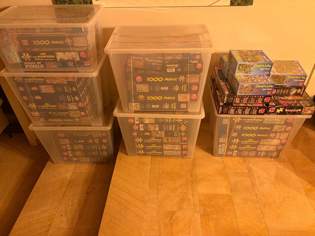 Puzzels Jan Van Haasteren 1000 stukjes, Enlèvement ou Envoi, 500 à 1500 pièces, Comme neuf, Puzzle