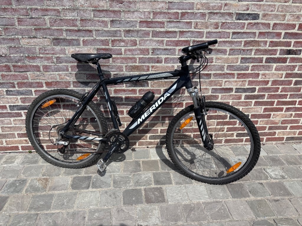 MTB Merida mat zwart, Fietsen en Brommers, Fietsen | Mountainbikes en ATB, Ophalen, Gebruikt, Merida