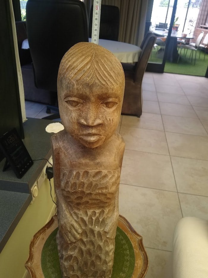 afrikaanse  houten beelden, Houtsnijwerk, Hout, Vrouw, 50 - 100 cm