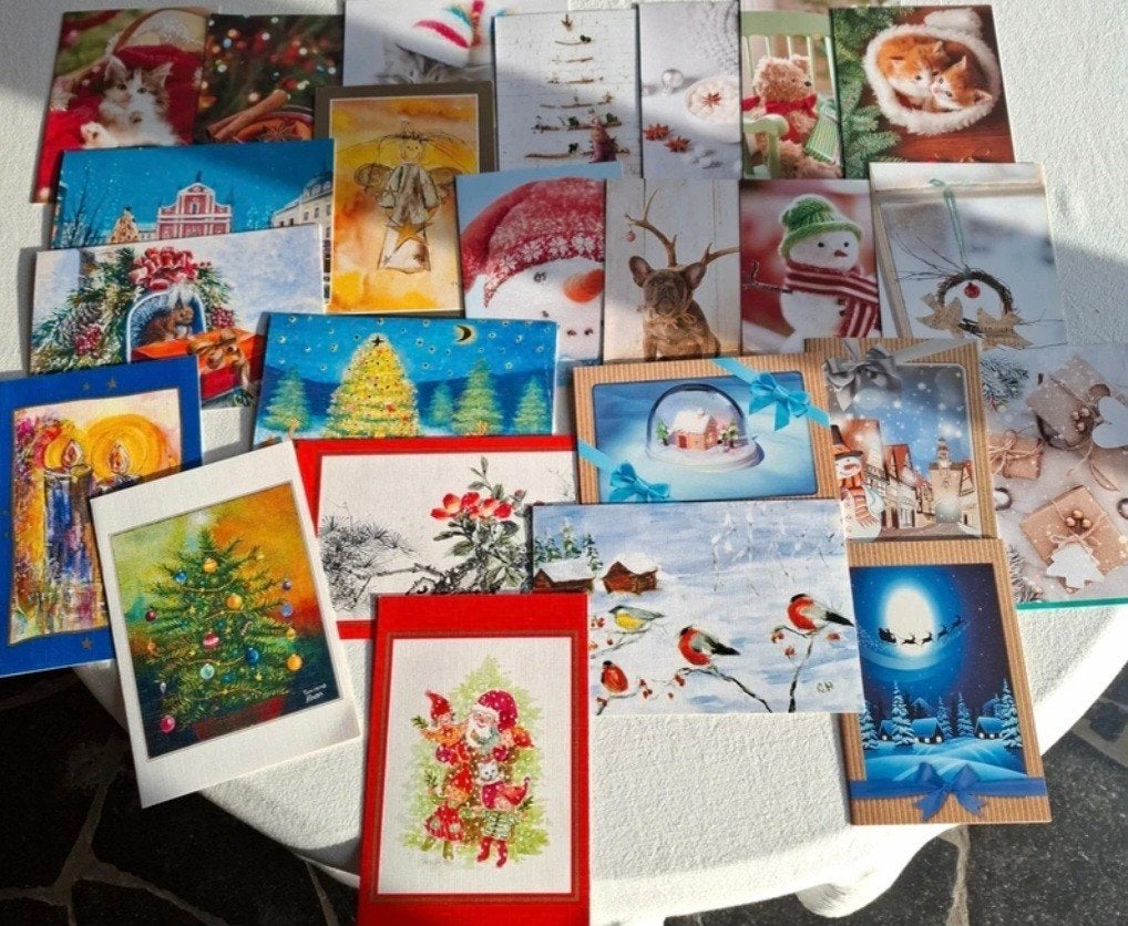 lot de 24 cartes de Noël, Envoi, Neuf