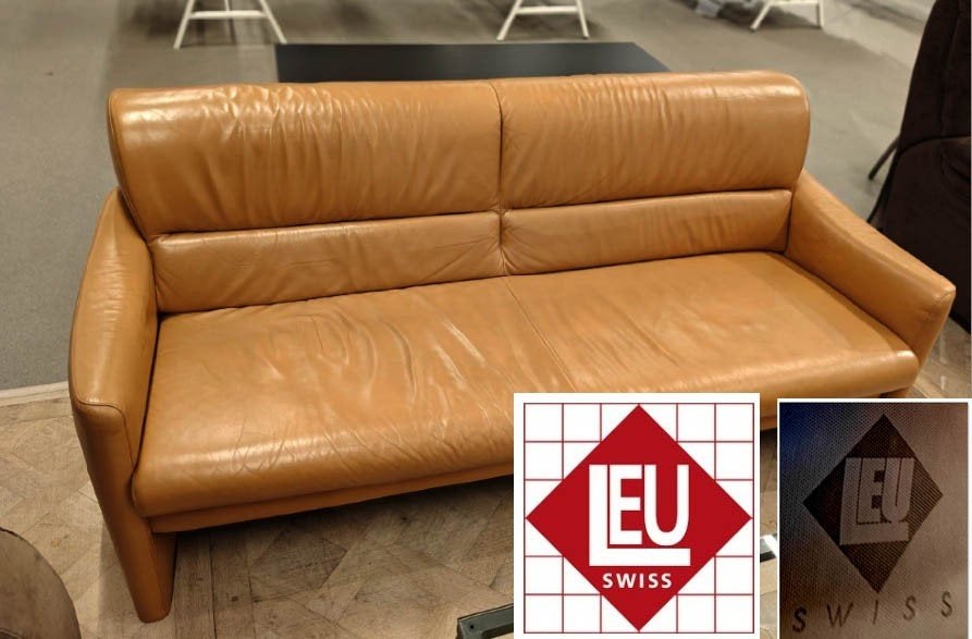 VINTAGE 3 ZIT ZETEL merk Leu Swisse, Ophalen, Gebruikt, 150 tot 200 cm, Driepersoons