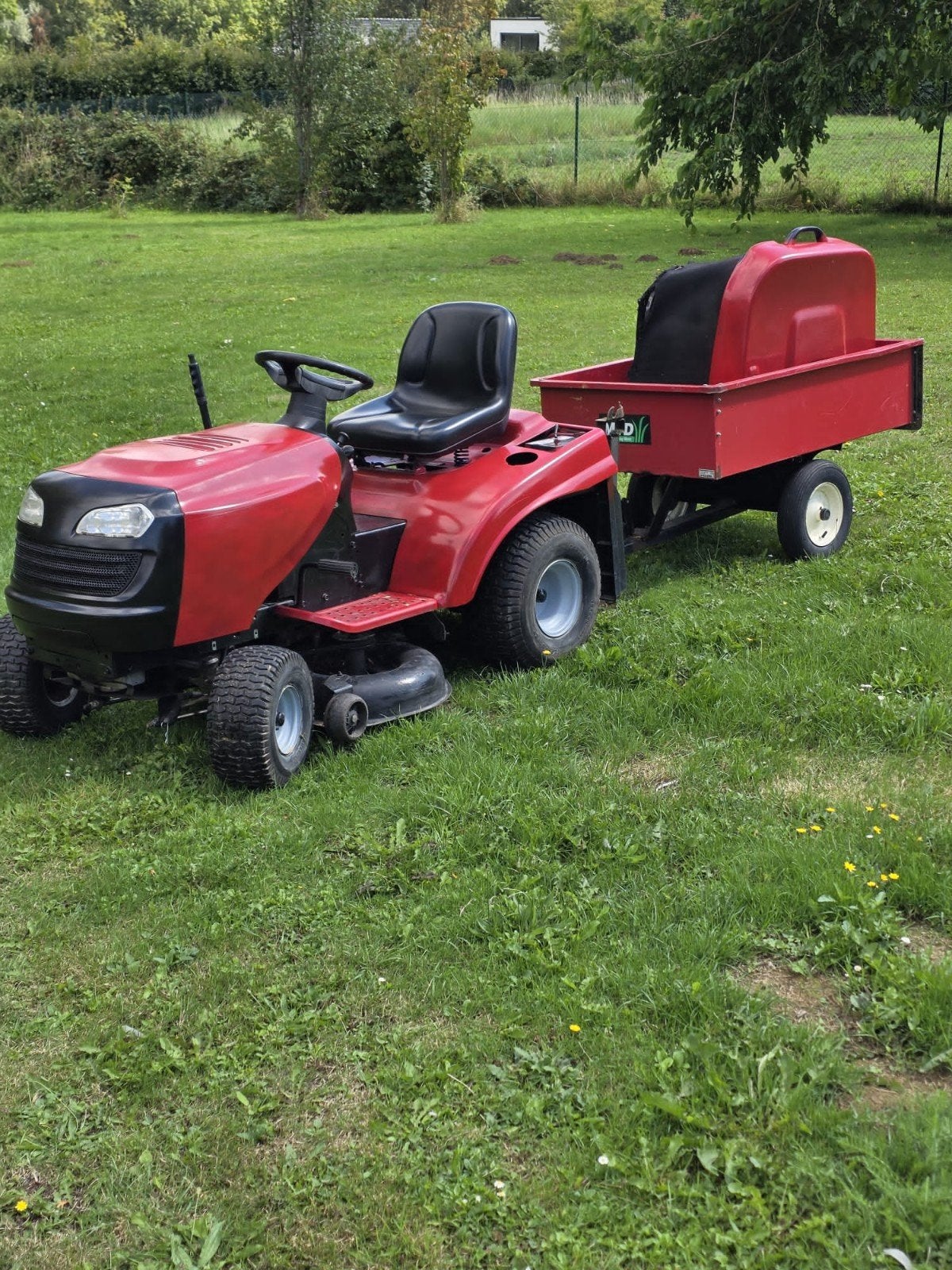 tracteur tondeuse autoportee + remorque, Jardin & Terrasse, Enlèvement ou Envoi