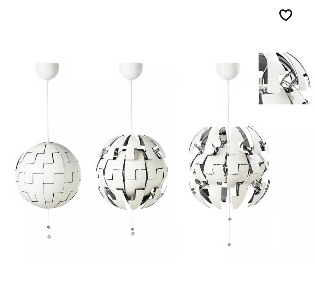Lampe plafonnier boule reglable, Maison & Meubles, Enlèvement, Comme neuf