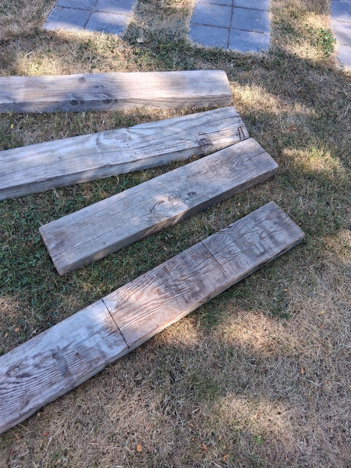 houten eiken balken, Doe-het-zelf en Bouw, Hout en Planken, Ophalen, Gebruikt, Minder dan 25 mm, Eiken