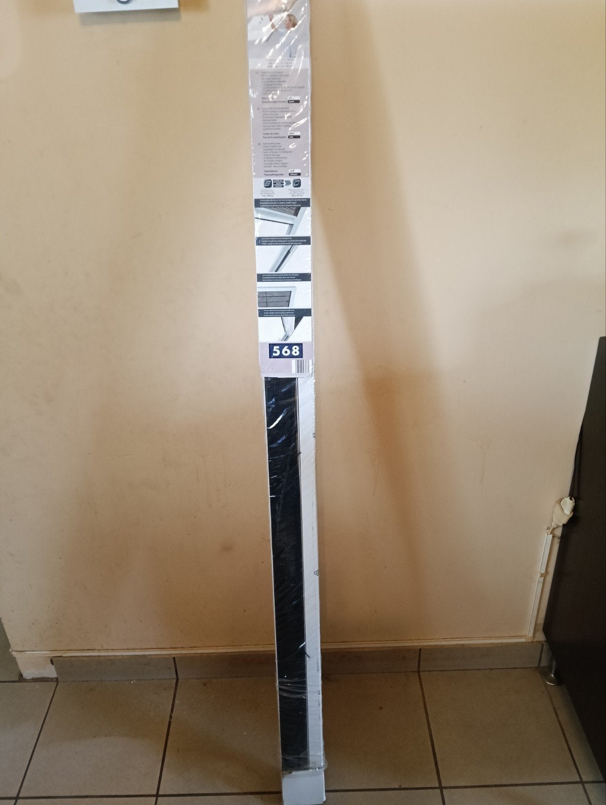 Nieuwe plissé raamhor 110x160cm - wit frame/zwart gaas, Doe-het-zelf en Bouw, Deuren en Vliegenramen, Ophalen