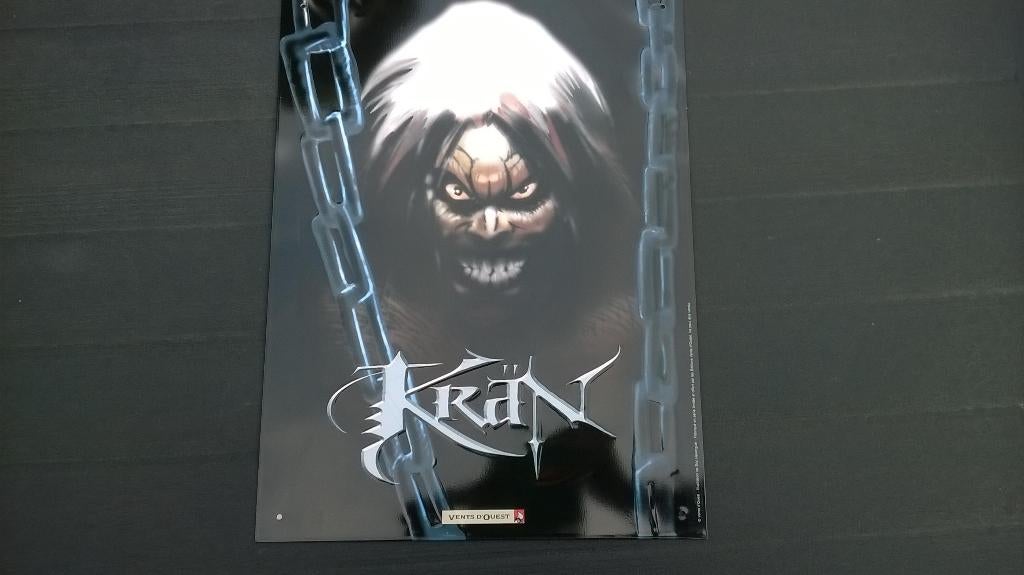 BD: Plaque émaillée “Krän”, Gelezen, Eén stripboek, Ophalen of Verzenden, Eric Hérenguel
