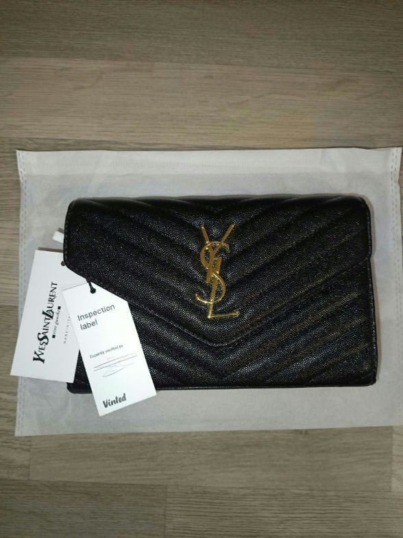 Sac Saint Laurent Cassandre matelassé noir, Envoi, Neuf, Noir, Sac à main
